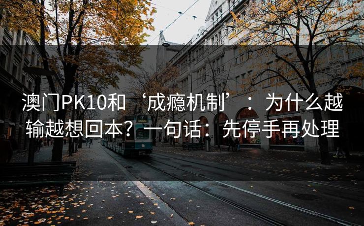 澳门PK10和‘成瘾机制’：为什么越输越想回本？一句话：先停手再处理